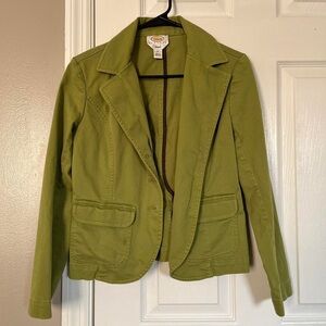 Vintage Olive Green Talbots Blazer Jacket